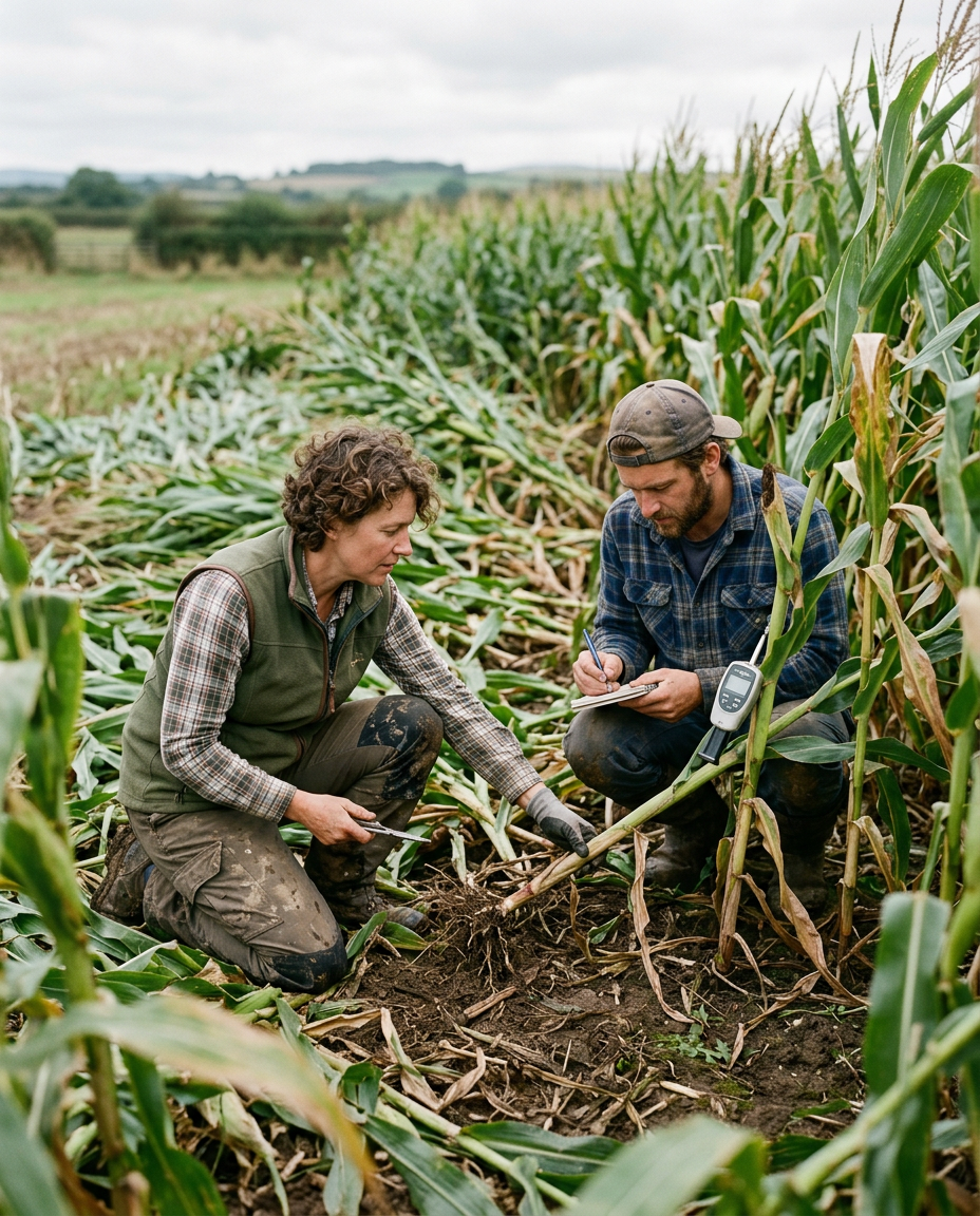 Preventing fallen agricultural crops