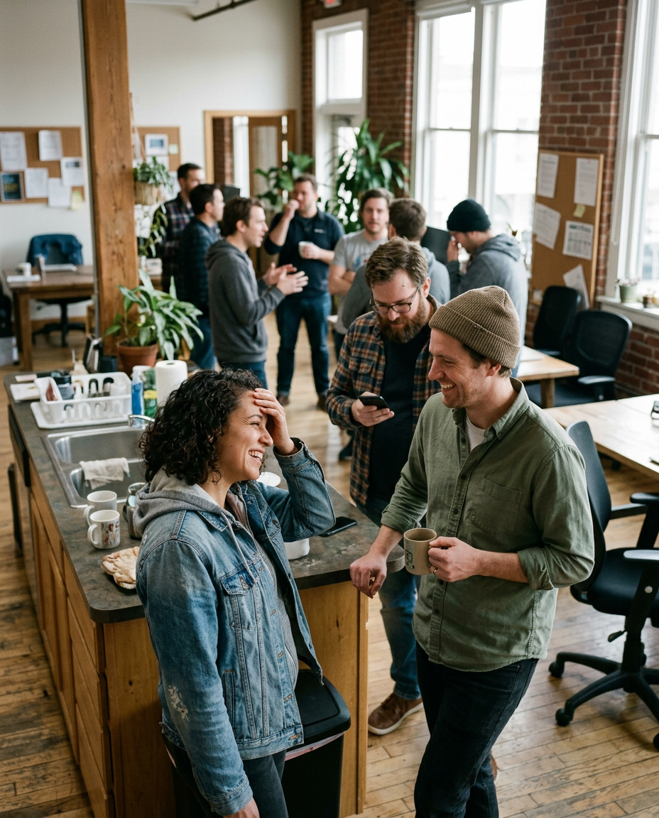 Employees react to sudden shift